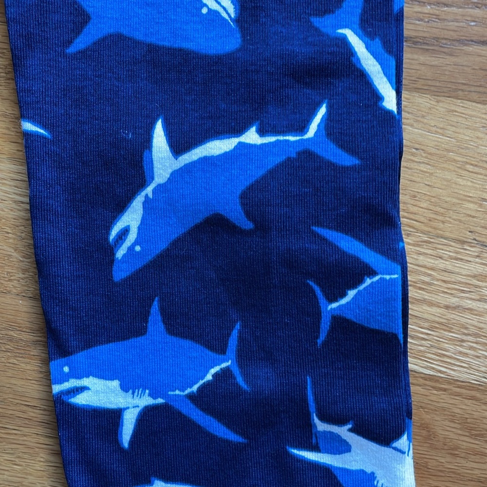 Hanna Andersson Blue Shark Long John Pajama Bottoms - Picture 9 of 9